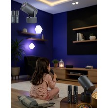 Ecruz Akıllı Projeksiyon Cihazı Karaoke Mikrofonlu Wifi Bluetooth Destekli