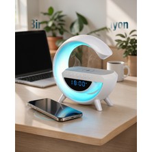 Ecruz Bluetooth Hoparlör Gece Lambası Kablosuz Şarjlı