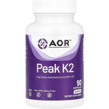 Advanced Orthomolecular Research Aor, Peak K2, 15 Mg, 90 Capsules