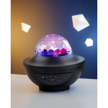 Ecruz LED Projektör Hoparlör Yıldızlı XY-918