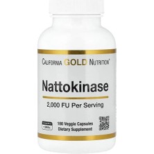 California Gold Nutrition, Nattokinase, Proteolytic Enzyme, 2, 000 Fu, 180 Veg Capsules