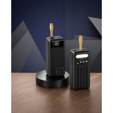 Ecruz Powerbank 60000 Mah 4 Port Dijital Göstergeli