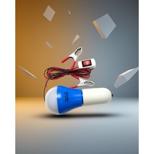 Ecruz Taşınabilir 12V LED Timsah Kıskaçlı Aydınlatma