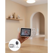 Ecruz Dijital Şifrelemeli Bebek Monitörü 2x 4x Yakınlaştırmalı