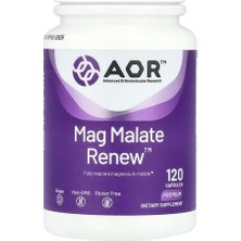 Advanced Orthomolecular Research Aor, Mag Malate Renew™, 120 Capsules