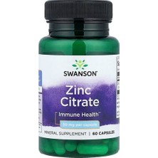 Swanson Vitamins, Zinc Citrate, 30 Mg, 60 Capsules