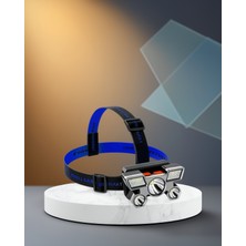 Ecruz LED Kafa Lambası - USB Şarjlı, 60° Ayarlanabilir Far