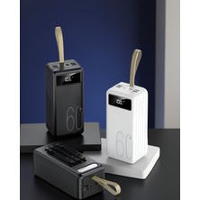 Ecruz Powerbank 60000 Mah Dijital Göstergeli 4 Portlu