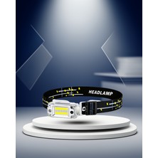 Şarjlı Sensörlü LED Kafa Lambası 6 LED