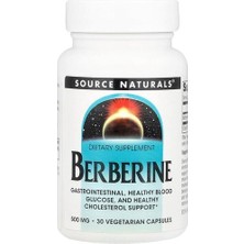 Belirtilmemiş Source Naturals, Berberine, 500 Mg, 30 Vegetarian Capsules