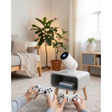 Ecruz Taşınabilir Projeksiyon Cihazı 4K Wi-Fi Kablosuz Ekran Yansıtma