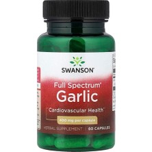 Swanson Vitamins, Full Spectrum® Garlic, 400 Mg, 60 Capsules