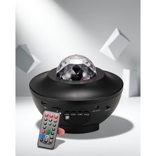 Ecruz Taşınabilir Lazer Disko Topu Bluetooth Hoparlör