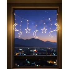 LED Işıklı Ay Yıldız Ramazan Dekoru 45 cm
