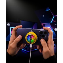 Ecruz Şarj Edilebilir Rgb Oyun Fanı Telefon Soğutucu