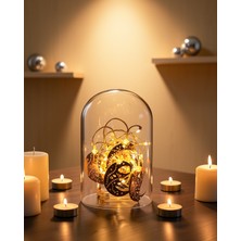 Minareli Hilal LED Işık Günışığı Sarı 12CM
