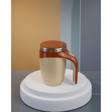 Ecruz Şarjlı Manyetik Karıştırıcı Kupa Paslanmaz Çelik Iç Astar 500 ml