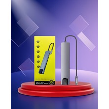 Ecruz Usb-C Çoklu Port Hub 4K HDMI Çıkışı Gigabit Ethernet