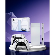 Ecruz Retro Game Stick 20000 Oyunlu Beyaz Çift Kollu 4K Hd