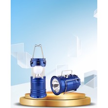 Ecruz Güneş Enerjili Katlanabilir Kamp Feneri USB Çıkışlı Büyük Boy