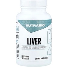Belirtilmemiş Nutrabio, Liver, 90 Capsules