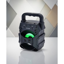 Ecruz Işıklı Bluetooth Hoparlör 3 Inç Sürücü