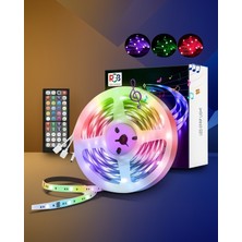 Ecruz 10 Metre Şerit LED Ses Duyarlı USB Beslemeli