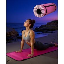 Ecruz Yoga Matı 10 mm Kalın Pembe