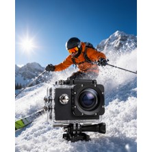 Ecruz 4K Aksiyon Kamerası Su Geçirmez Kılıflı