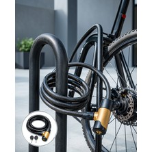 Ecruz 200 cm Çelik Halatlı Motosiklet Kilidi Anahtarlı