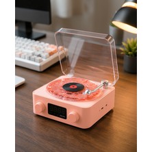 Ecruz Retro Bluetooth Hoparlör With Crystal Sound And Night Light