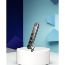 Ecruz 4'lü Çoklu Priz 2 USB Type-C Girişli Akım Korumalı