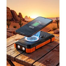 Ecruz 20000 Mah Güneş Enerjili Kablosuz Şarj Cihazı