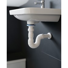 Ecruz Esnek Lavabo Gider Seti Koku Önleyici Sifon