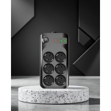 Ecruz 6'lı Termal Korumalı Uzatma Priz 2500W USB Type-C