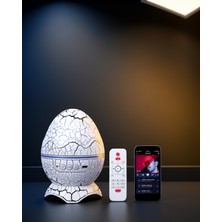 Ecruz Yumurta Şeklinde Bluetooth Hoparlör Lamba Renkli Şarjlı