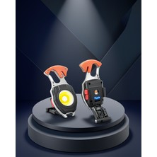 Ecruz Şarj Edilebilir Mini Fener + Düdük + Açıcı + Tornavida