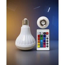 Ecruz Akıllı LED Ampul Rgb Renk Değiştirme Bluetooth Hoparlör