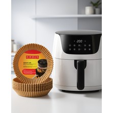 Ecruz Airfryer Kağıdı 100 Adet Su Geçirmez Yağ Tutmayan