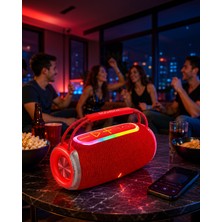 Ecruz Bluetooth 5.3 Rgb LED Işıklı 20W Çift Sürücülü Hoparlör XUCZX360SPEAKER-1-1