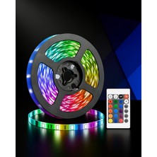 Ecruz 5 Metre LED Şerit Renkli Uzaktan Kumandalı