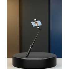 Ecruz Bluetooth Aydınlatmalı Selfie Çubuğu 130 cm Uzatılabilir