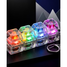 Ecruz Klik Tuşlu Işıklı Fidget Anahtarlık