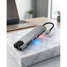 Ecruz Type-C HDMI ve Ethernet Adaptör 8-In-1 Xuczmacbookçeviriciiiiiii-6