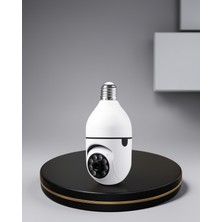 Ecruz Ip Kamera 360 Derece Görüntüleme E27 Ampul Tipi