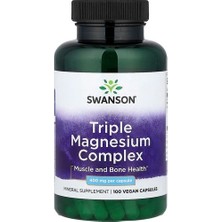 Swanson Vitamins, Triple Magnesium Complex, 400 Mg, 100 Vegan Capsules