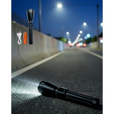 Ecruz Şarjlı El Feneri 9000MAH Güçlü LED Uzun Ömürlü