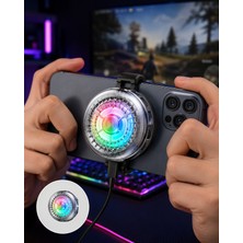 Ecruz Rgb LED Telefon Soğutucu Fan Yüksek Hızlı Soğutma