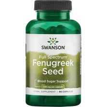 Swanson Nutrition Fenugreek Seed (Özelsporcugıdaları) 610MG 90 Capsul.usa Menşei.11.