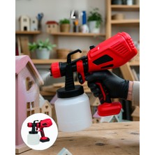 Ecruz Şarjlı Boya Tabancası 21V Motor 800 ml Hazne